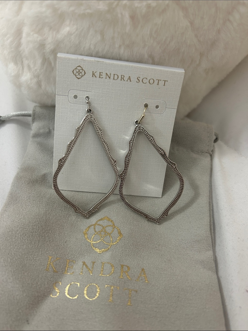 Kendra Scott Sophee Open Frame Silver Earrings